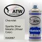 Preview: Chevrolet, Sparkle Silver Metallic (Wheel Color), WA9967: 400ml Sprühdose, von ATW Autoteile West.